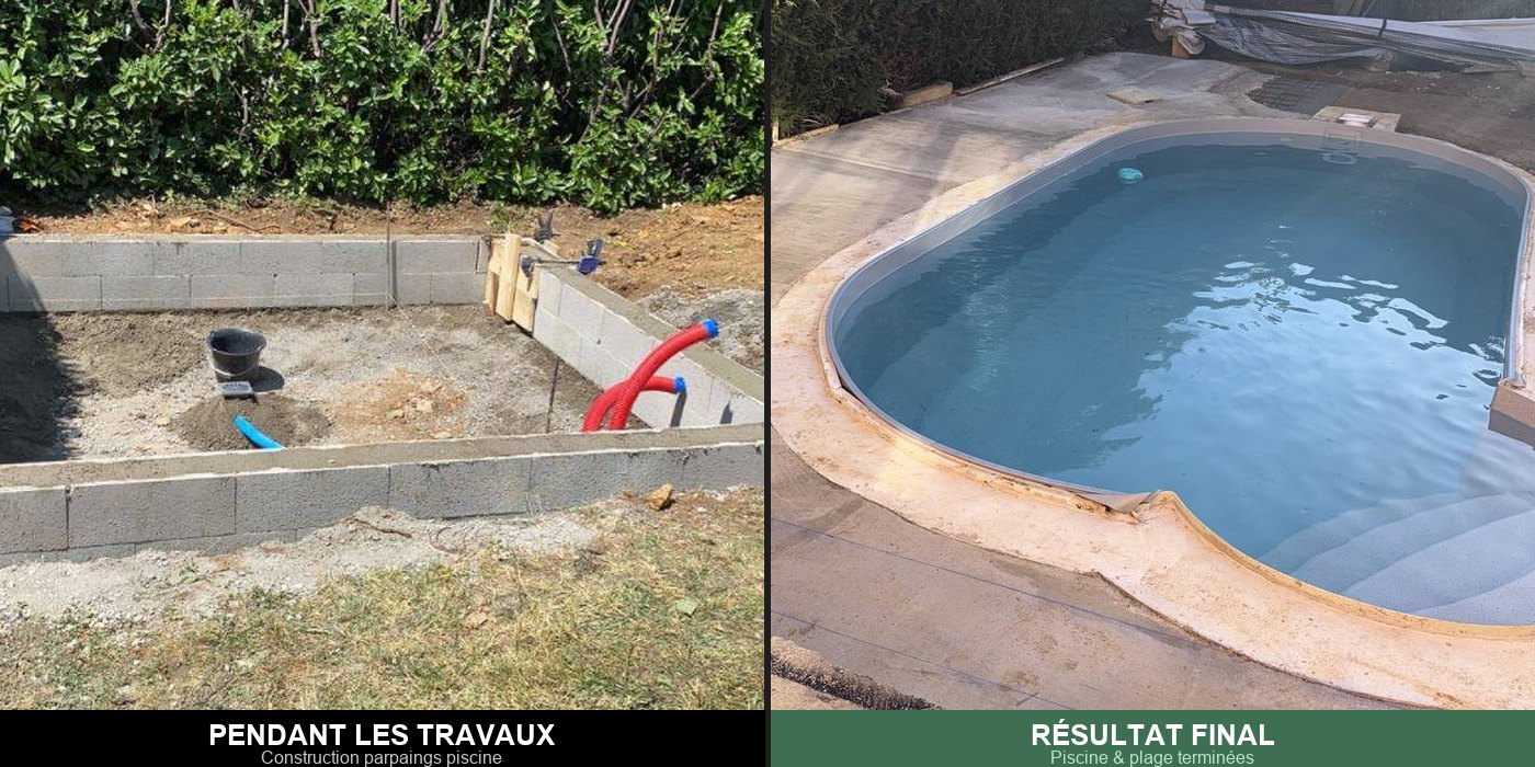 Avant/après — construction piscine SNF54