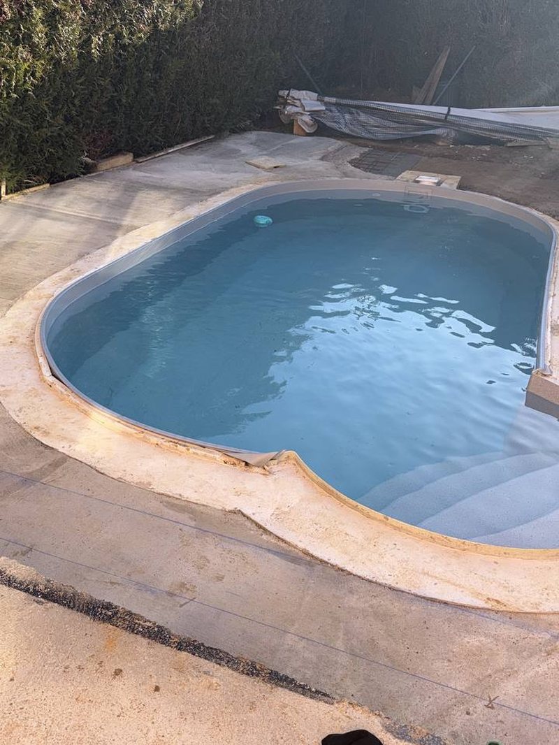 Piscine terminée — réalisation SNF54